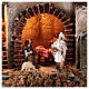 Neapolitan Nativity Scene with lights, 75x50x40 cm, 12 cm characters s4