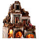 Neapolitan Nativity Scene with lights, 75x50x40 cm, 12 cm characters s6