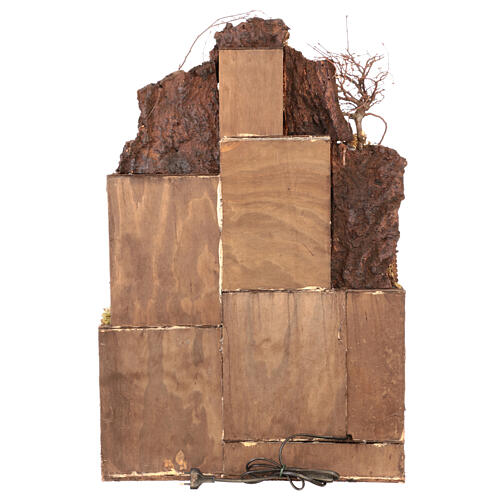 Presepe con led statue 12 cm napoletano 75x50x40 cm 8