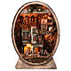 Nativity scene cellar 8 cm LED fountain 85x60x35 cm Neapolitan s1