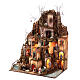 Neapolitan Nativity Scene with mill and waterfall, LED lights, 90x70x50 cm, for 8 cm characters s3