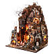 Neapolitan Nativity Scene of 8 cm with fountain and LED lights, 95x70x50 cm s3
