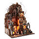 Neapolitan Nativity Scene of 8 cm with fountain and LED lights, 95x70x50 cm s4