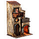 Three-storey house with LED lights for 6 cm Neapolitan Nativity Scene, 35x20x15 cm s3