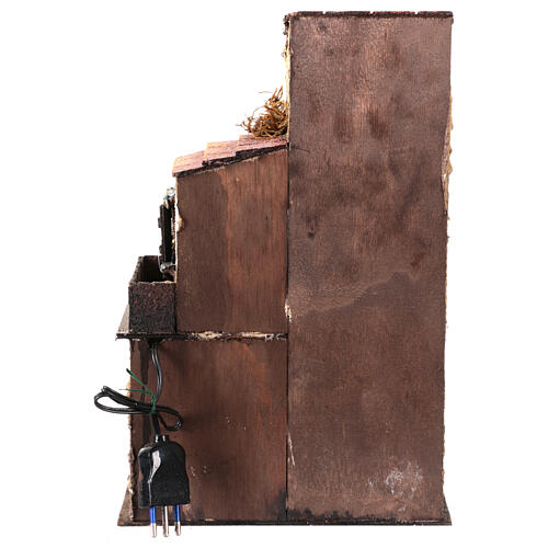 Casa led 6 cm belén napolitano 35x20x15 cm 4