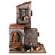 Two story house with LED lights 6 cm 35x25x25 Neapolitan s1