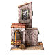 Grey house with LED lights for 6 cm Neapolitan Nativity Scene, 35x25x25 cm s1