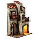 Old house with two balconies for 6 cm Neapolitan Nativity Scene, 30x20x15 cm s3