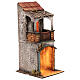 House with arch and balcony for 8 cm Neapolitan Nativity Scene, 30x15x15 cm s3