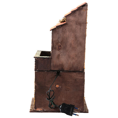 Casa napolitana belén 6 cm led 35x20x15 cm 4