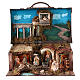 Suitcase with 6 cm Neapolitan Nativity Scene, 30x35x30 cm s1