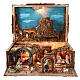 Big suitcase with complete Neapolitan Nativity Scene of 6 cm characters, 55x60x60 cm s1