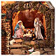 Big suitcase with complete Neapolitan Nativity Scene of 6 cm characters, 55x60x60 cm s4