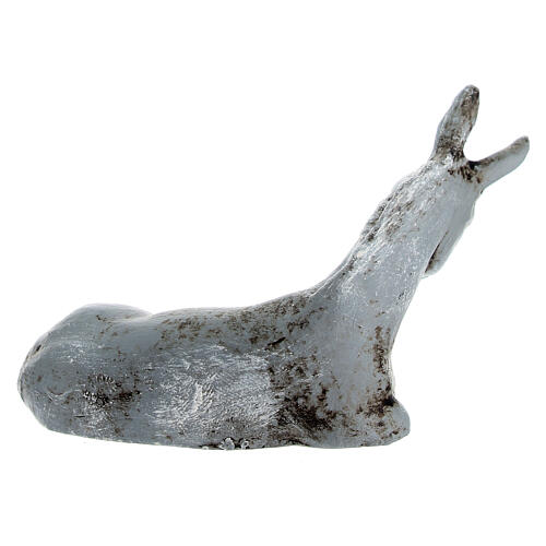 Esel, liegend, neapolitanischer Stil, für 10 cm Krippe 3