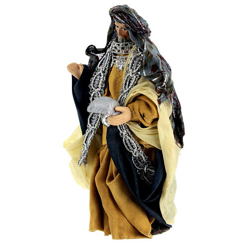 Wise Man standing for terracotta Neapolitan Nativity Scene of 10 cm 2