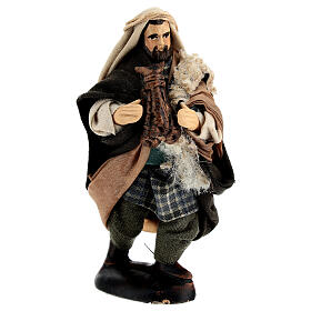 Zampognaro terracotta presepe napoletano 10 cm artigianale