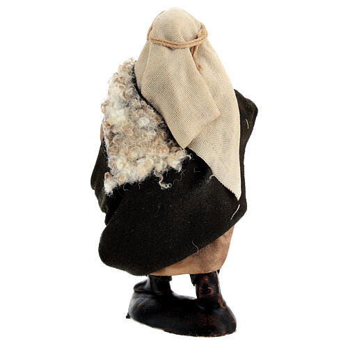 Tocador de gaita de fole presépio napolitano terracota 10 cm 4