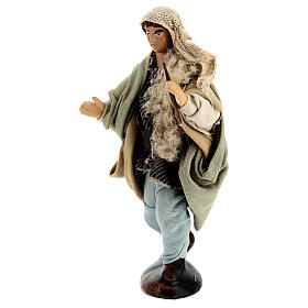 Neapolitan nativity piper figurine 10 cm terracotta