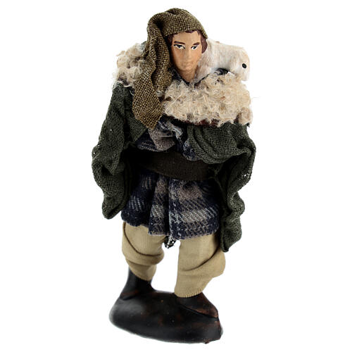 Shepherd for terracotta Neapolitan Nativity Scene of 10 cm 1