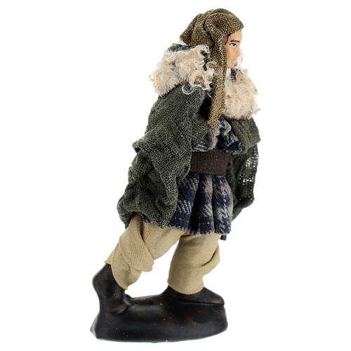 Shepherd for terracotta Neapolitan Nativity Scene of 10 cm 3