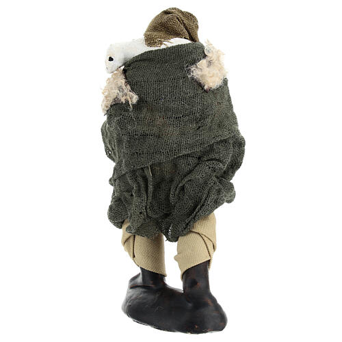 Shepherd for terracotta Neapolitan Nativity Scene of 10 cm 4