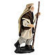 Uomo con bastone presepe terracotta 10 cm napoletano s2