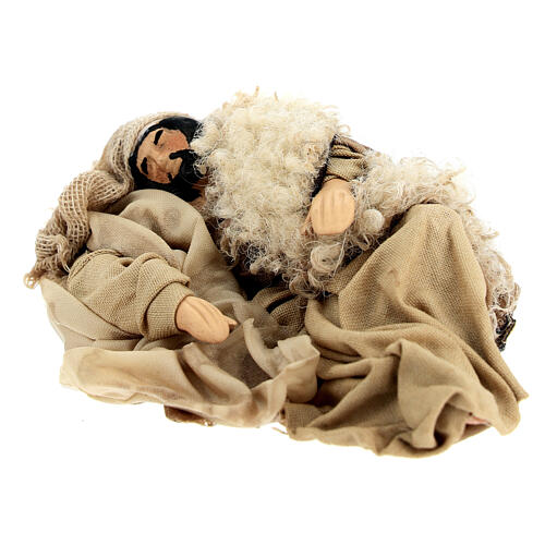 Benino pastor adormecido presépio napolitano terracota 10 cm 2