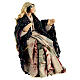 Woman sitting on a stool, 10 cm terracotta Neapolitan Nativity Scene s2