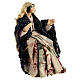 Kobieta siedząca, terakota, szopka neapolitańska 10 cm s2