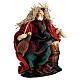 Old drinker with a flask of wine by a barrel, 10 cm terracotta Neapolitan Nativity Scene s3