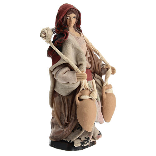 Neapolitan nativity water carrier figurine 10 cm 3