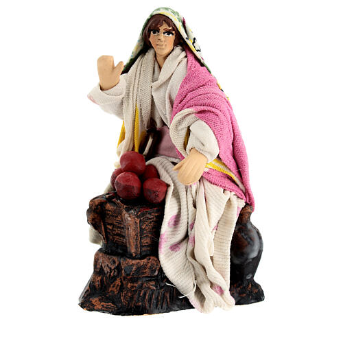 Apple seller for 10 cm Neapolitan Nativity Scene 1