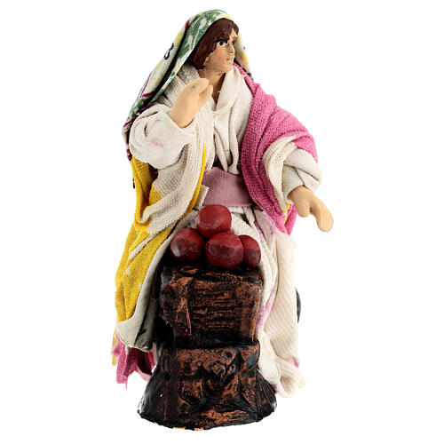 Apple seller for 10 cm Neapolitan Nativity Scene 3