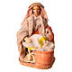 Lavandera de rodillas belén terracota 10 cm belén napolitano s1