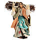 Boscaiola presepe napoletano 10 cm terracotta stoffa s1