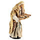 Mujer con pan estilo tradicional belén napolitano 10 cm s3