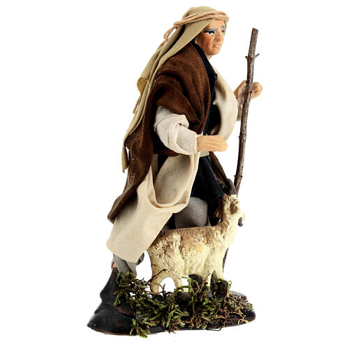 Man with goat for 12 cm Neapolitan Nativity Scene 3