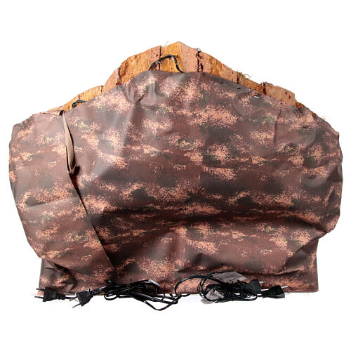 Borgo presepe napoletano mulino a vento 12 cm 55x60x40 cm 8