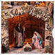 Borgo presepe napoletano mulino a vento 12 cm 55x60x40 cm s2