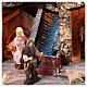 Borgo presepe napoletano mulino a vento 12 cm 55x60x40 cm s4