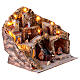 Borgo presepe napoletano mulino a vento 12 cm 55x60x40 cm s5