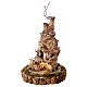 Rotating setting with fountain and Bluetooth, 60x40x40 cm, for 6 cm Neapolitan Nativity Scene s1
