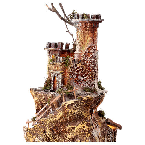 Pueblo giratorio fuente iluminada Bluetooth Nápoles 6 cm 60x40x40 cm 2