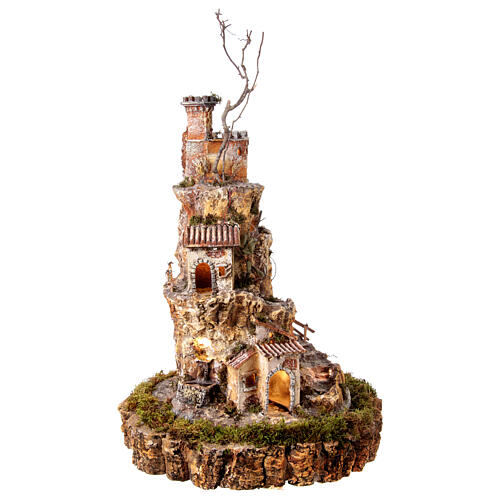 Pueblo giratorio fuente iluminada Bluetooth Nápoles 6 cm 60x40x40 cm 5