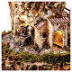 Pueblo giratorio fuente iluminada Bluetooth Nápoles 6 cm 60x40x40 cm s6