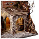 Krippenszenerie, Dorf vor Felswand, mit Brunnen und Ofen, neapolitanischer Stil, für 10 cm Krippe, 100x90x70 cm s8