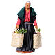 Ältere Frau mit Einkaufstaschen, neapolitanischer Stil, für 15 cm Krippe s1