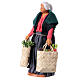 Ältere Frau mit Einkaufstaschen, neapolitanischer Stil, für 15 cm Krippe s3