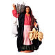 Woman with basket of ricotta and taralli for 13 cm Neapolitan Nativity Scene s1