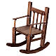 Rocking chair for 15 cm Neapolitan Nativity Scene, 10x5x10 cm s1